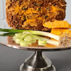 Macadamia Cloud Bread Loaf - Spring Onion and Cheddar