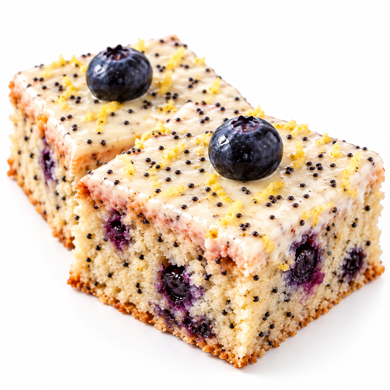 Blueberry Lemon Poppy Cake Square - Image 4