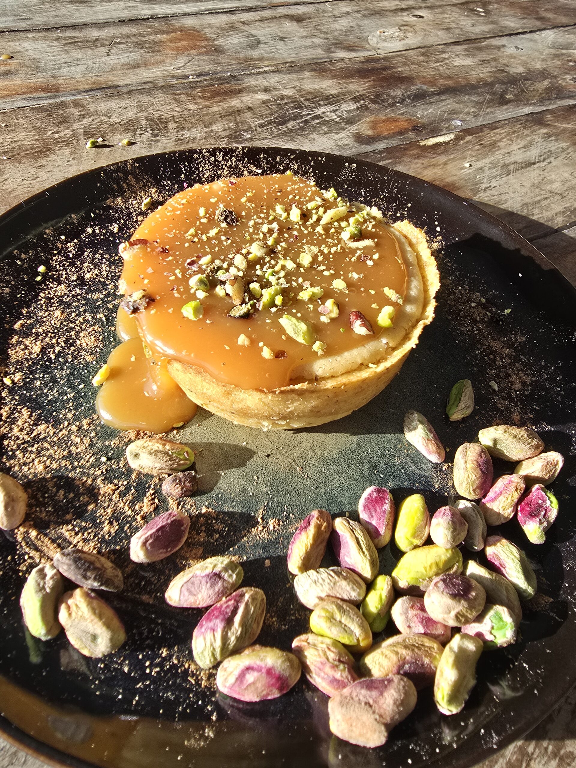 Salted Caramel Pistachio Cheesecake