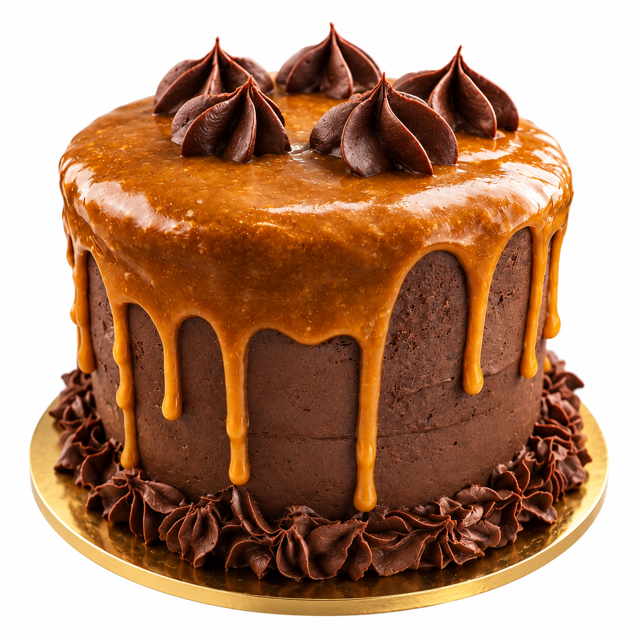 chocolate caramel bento cake